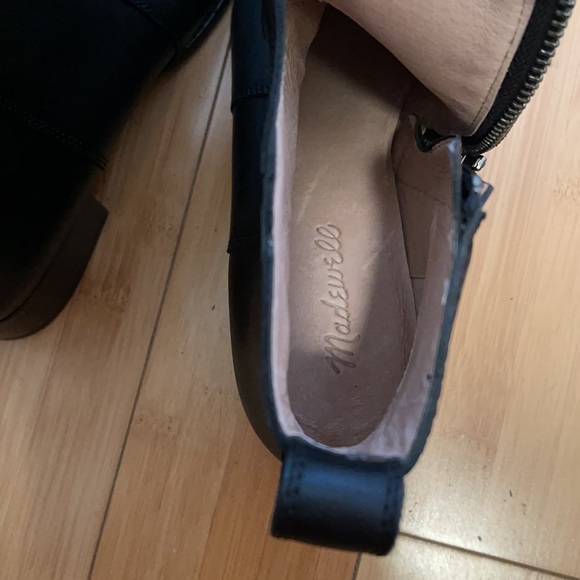 Madewell Camden Black Leather Ankle Boot 8M - Picture 4 of 10